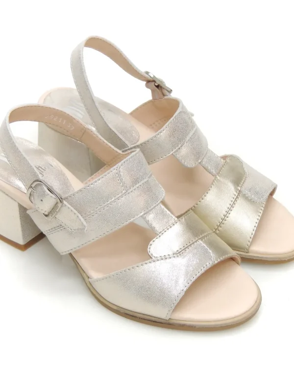 New SANDALIAS   29211 PIEL PLATINO Mujer Mujer