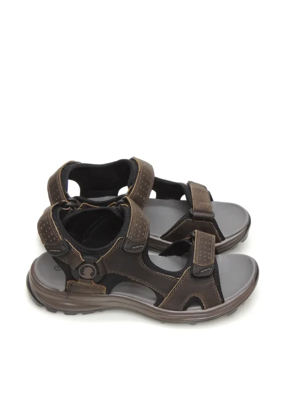 Fashion SANDALIAS   T610-8 PIEL MARRON Hombre Hombre