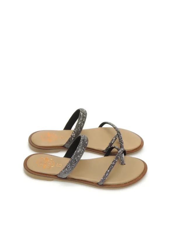 New SANDALIAS DE DEDO 3008 PIEL PLOMO Mujer Mujer