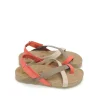 Fashion SANDALIAS DE DEDO JERBA-718 NOBUK CORAL Mujer Mujer