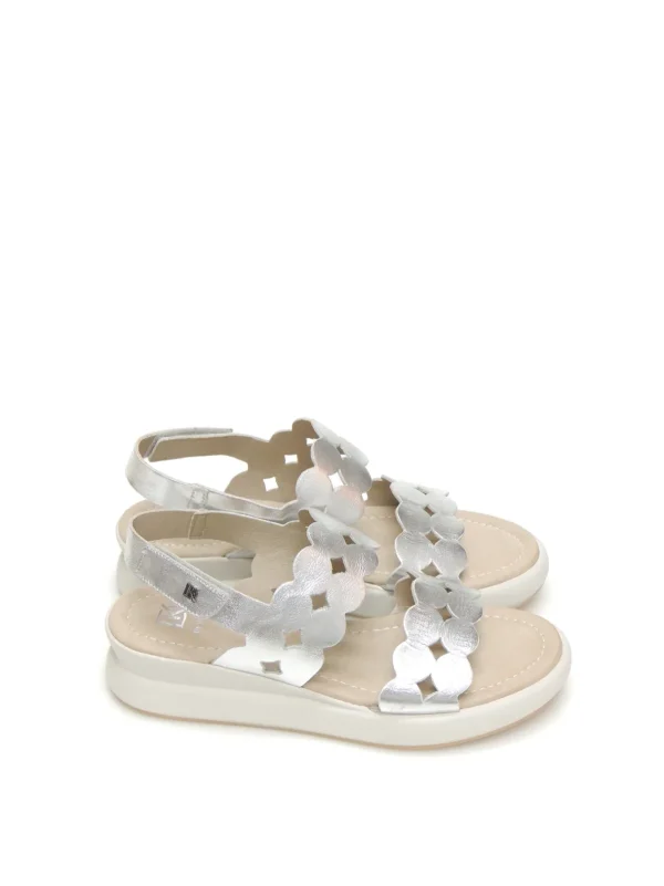 Clearance SANDALIAS   D9291 PIEL PLATA Mujer Mujer