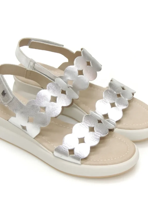 Clearance SANDALIAS   D9291 PIEL PLATA Mujer Mujer