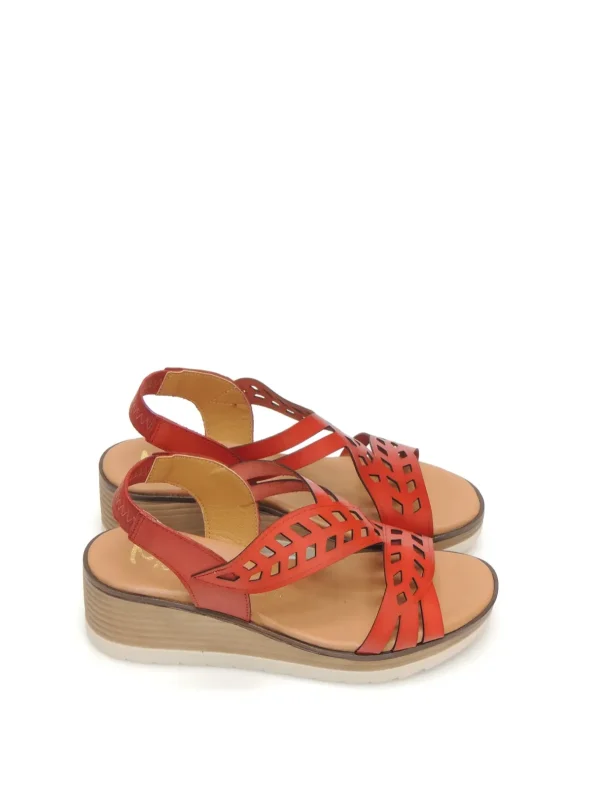 Online SANDALIAS   NUUK PIEL ROJO Mujer Mujer