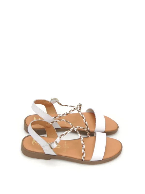 New SANDALIAS   OSLO PIEL BLANCO Mujer Mujer