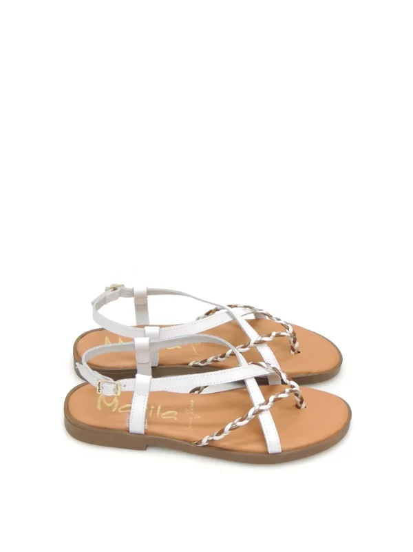 Discount SANDALIAS   ROMA PIEL BLANCO Mujer Mujer