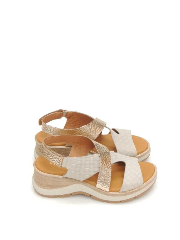 Online SANDALIAS   27-671 PIEL PLATINO Mujer Mujer