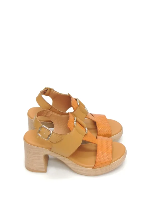 Online SANDALIAS   32-628 PIEL NARANJA Mujer Mujer