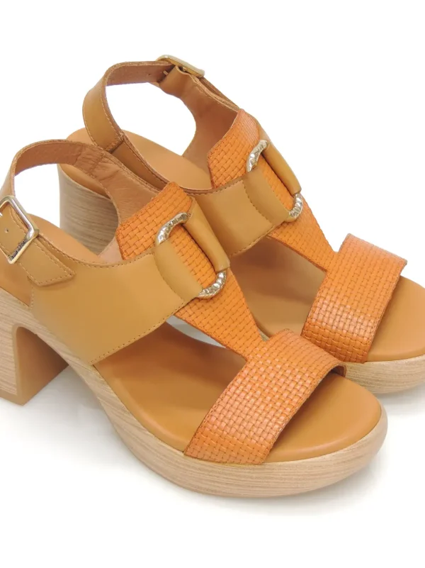 Online SANDALIAS   32-628 PIEL NARANJA Mujer Mujer