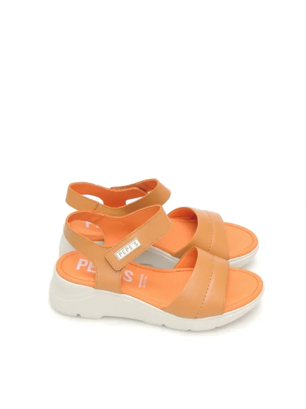 Clearance SANDALIAS   10868 PIEL NARANJA Mujer Mujer