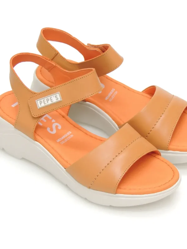 Clearance SANDALIAS   10868 PIEL NARANJA Mujer Mujer