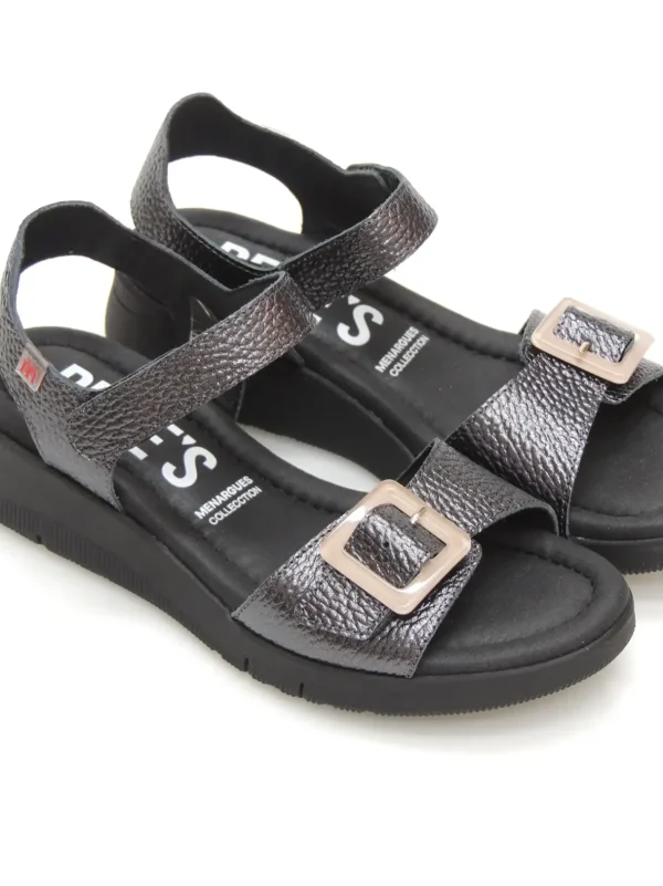 Outlet SANDALIAS   10490 PIEL PLOMO Mujer Mujer