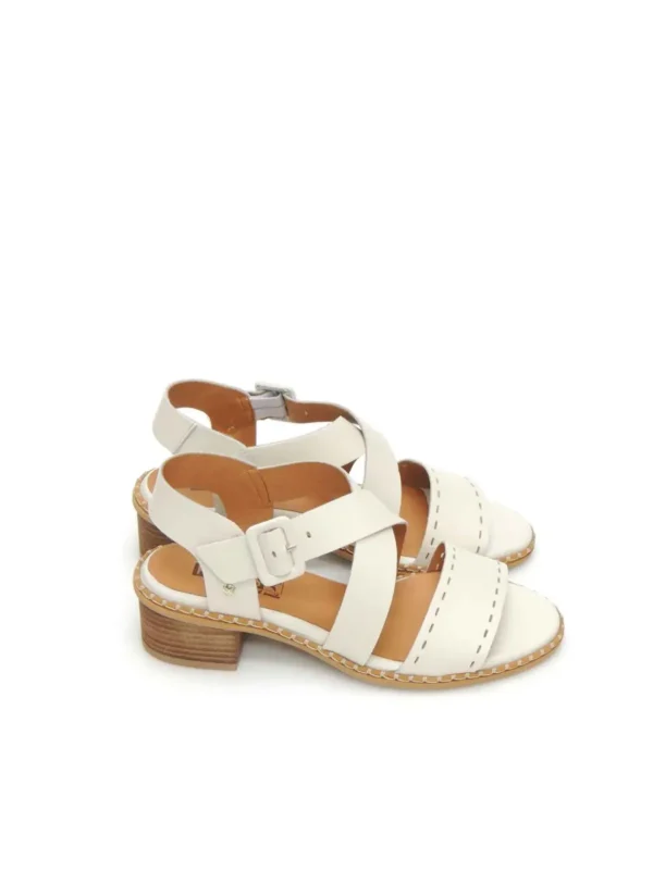 New SANDALIAS   W3H-1892 PIEL BLANCO Mujer Mujer