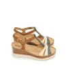 New SANDALIAS   W3Z-1776C1 PIEL AZUL Mujer Mujer