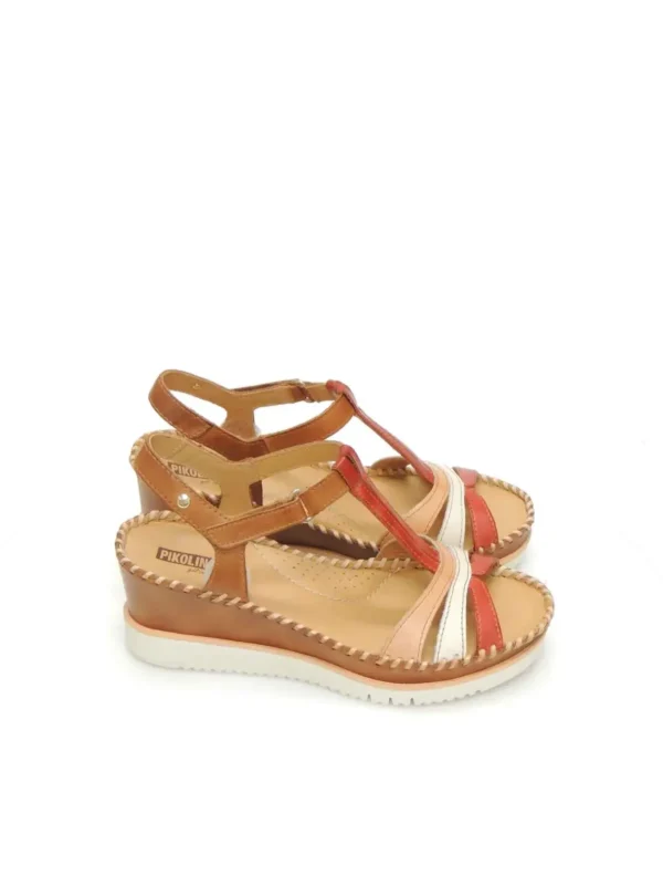 Discount SANDALIAS   W3Z-1776C1 PIEL ROJO Mujer Mujer