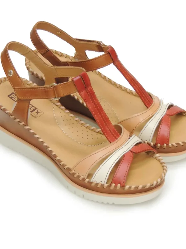 Discount SANDALIAS   W3Z-1776C1 PIEL ROJO Mujer Mujer