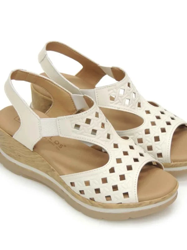 Sale SANDALIAS   5020 PIEL CREMA Mujer Mujer