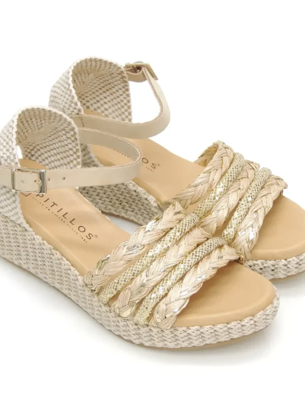 Clearance SANDALIAS   5502 PIEL BEIGE Mujer Mujer