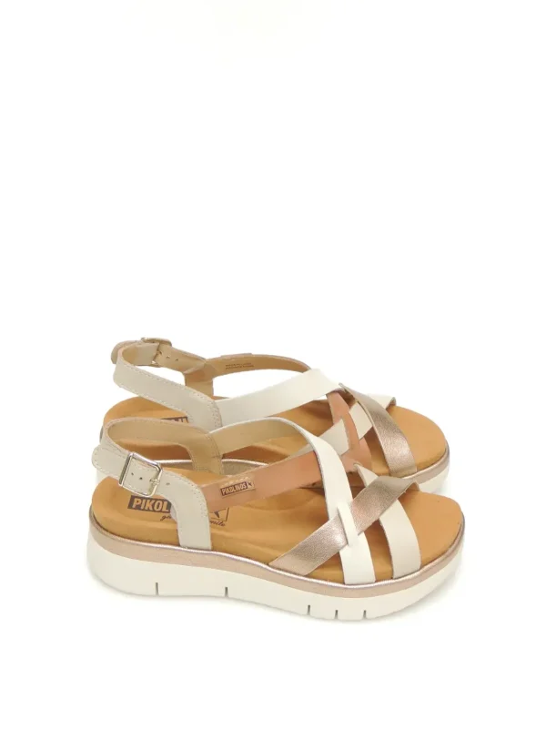 Discount SANDALIAS PLATAFORMA W4N-0650C1 PIEL MARFIL Mujer Mujer