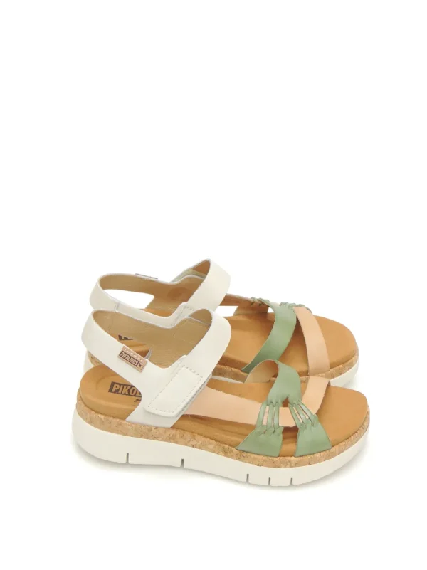 Clearance SANDALIAS PLATAFORMA W4N-0968C1 PIEL VERDE Mujer Mujer