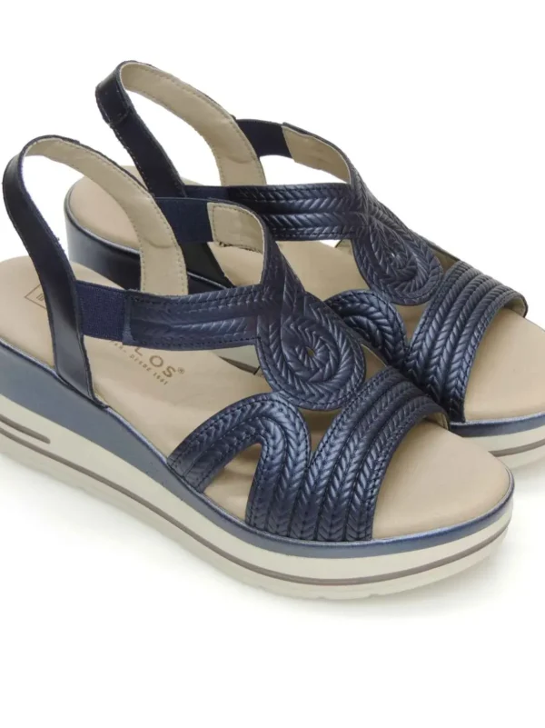 Online SANDALIAS PLATAFORMA 2613 PIEL MARINO Mujer Mujer