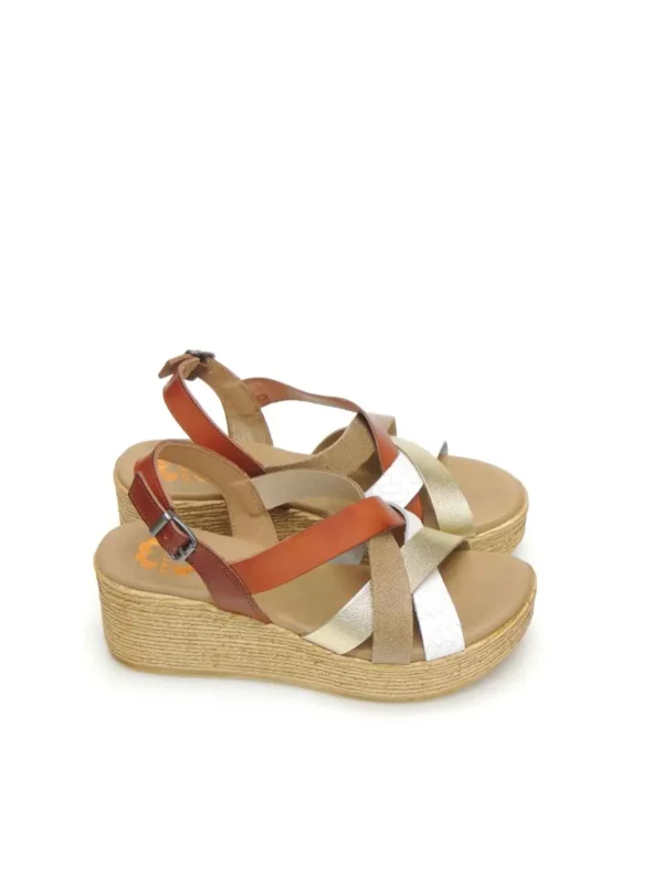 Clearance SANDALIAS PLATAFORMA 2964-128 PIEL CUERO Mujer Mujer