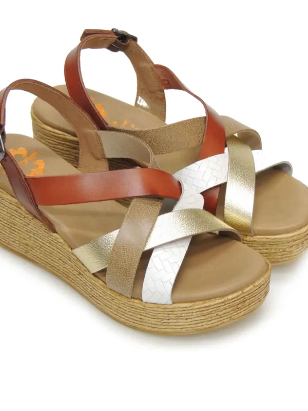 Clearance SANDALIAS PLATAFORMA 2964-128 PIEL CUERO Mujer Mujer