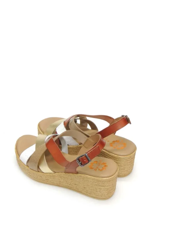 Clearance SANDALIAS PLATAFORMA 2964-128 PIEL CUERO Mujer Mujer