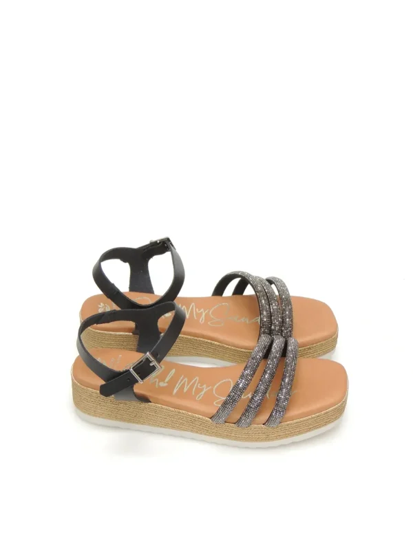 Discount SANDALIAS PLATAFORMA 5434 PIEL NEGRO Mujer Mujer