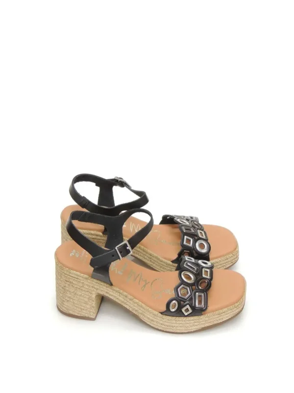 Hot SANDALIAS PLATAFORMA 5232 PIEL NEGRO Mujer Mujer