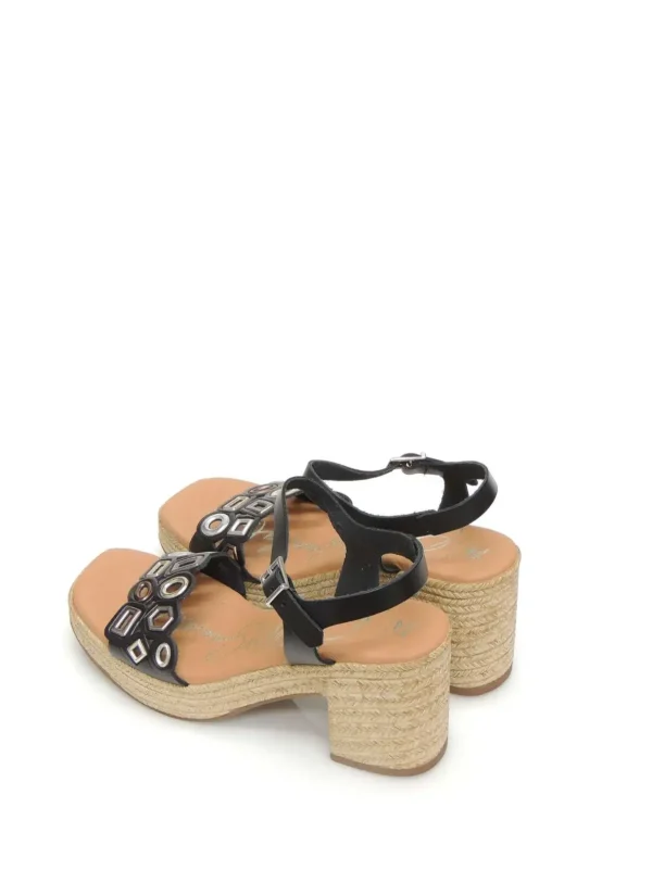 Hot SANDALIAS PLATAFORMA 5232 PIEL NEGRO Mujer Mujer