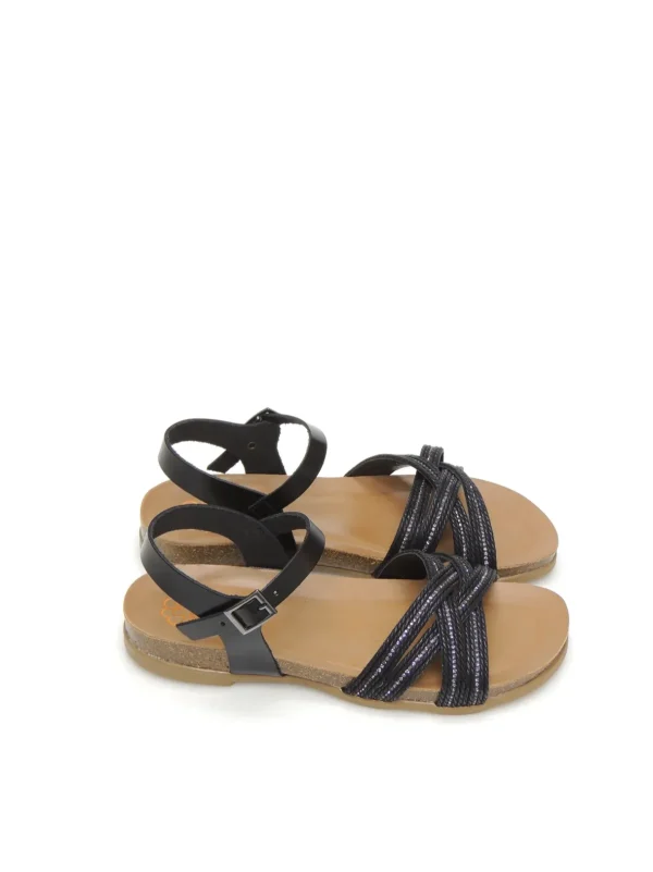 Best SANDALIAS   3018 PIEL NEGRO Mujer Mujer