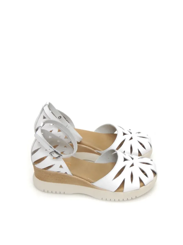 Outlet SANDALIAS   3023 PIEL BLANCO Mujer Mujer