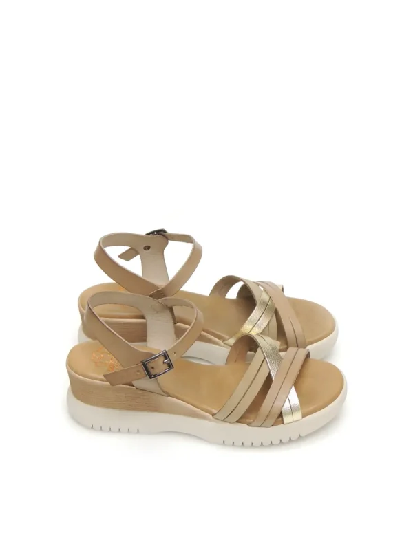 Hot SANDALIAS   3025 PIEL TAUPE Mujer Mujer