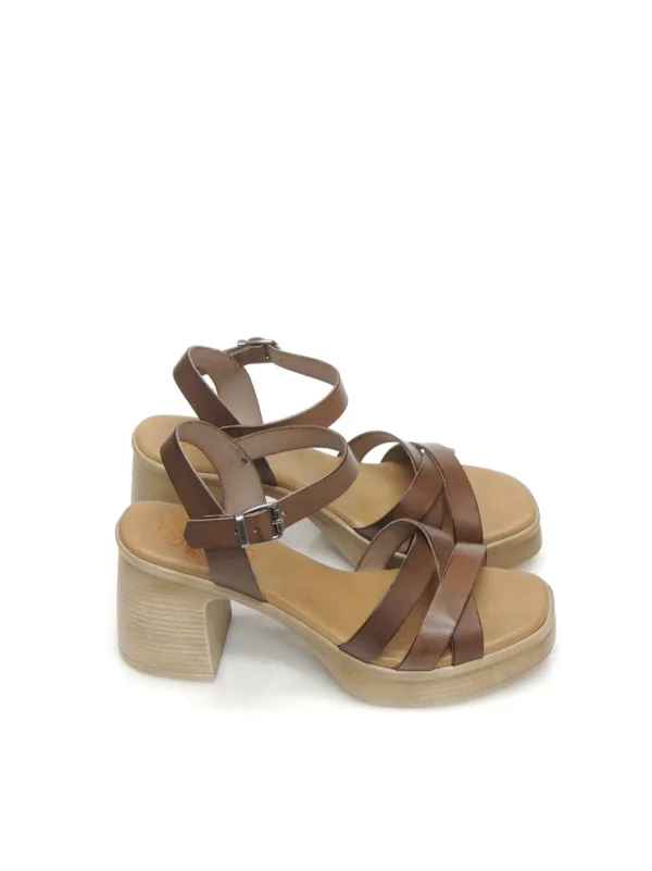 Clearance SANDALIAS   3052 PIEL MOKA Mujer Mujer