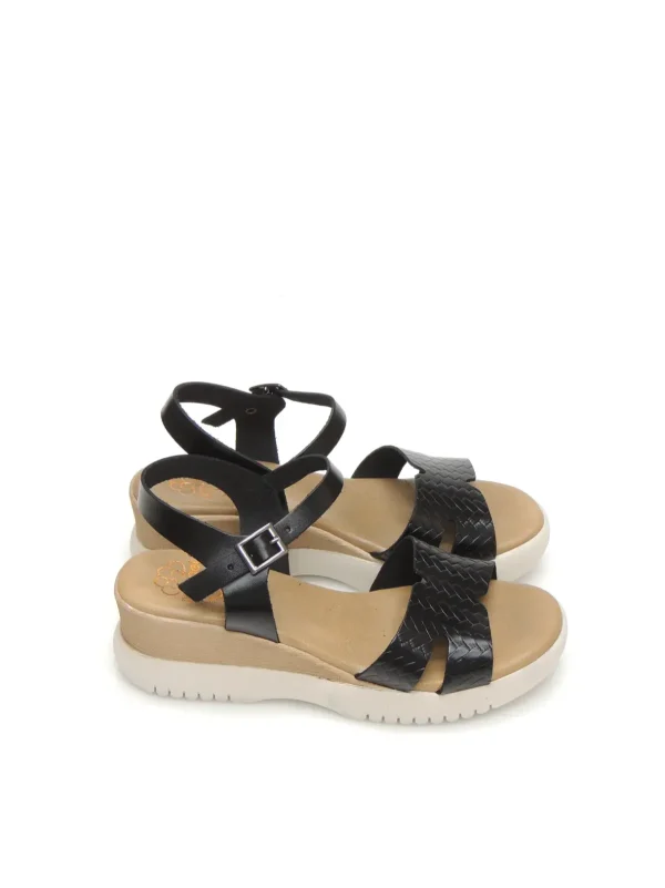 Hot SANDALIAS   3026 PIEL NEGRO Mujer Mujer