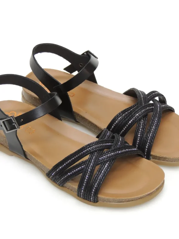 Best SANDALIAS   3018 PIEL NEGRO Mujer Mujer