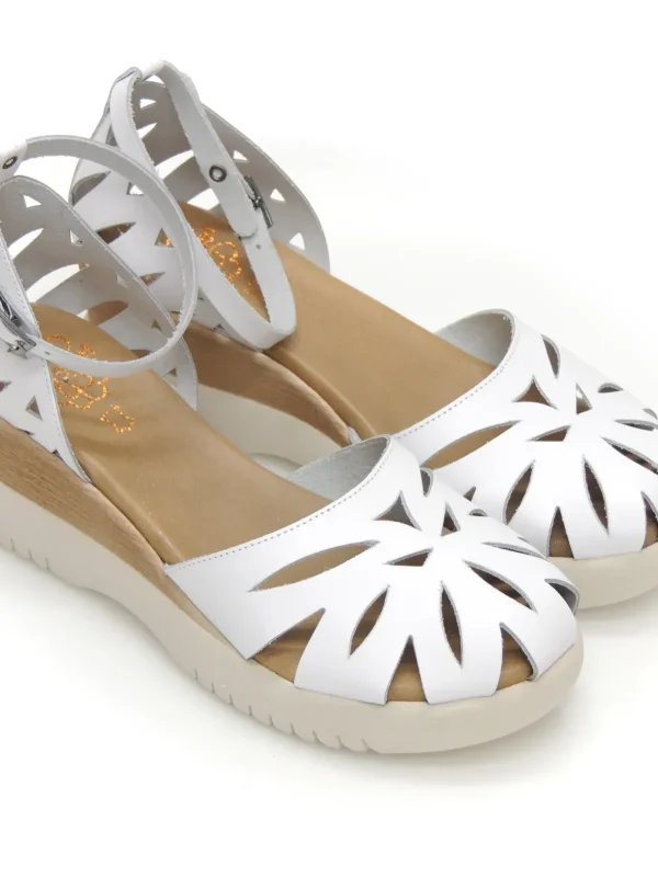 Outlet SANDALIAS   3023 PIEL BLANCO Mujer Mujer