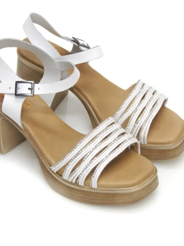 Discount SANDALIAS   3055 PIEL BLANCO Mujer Mujer