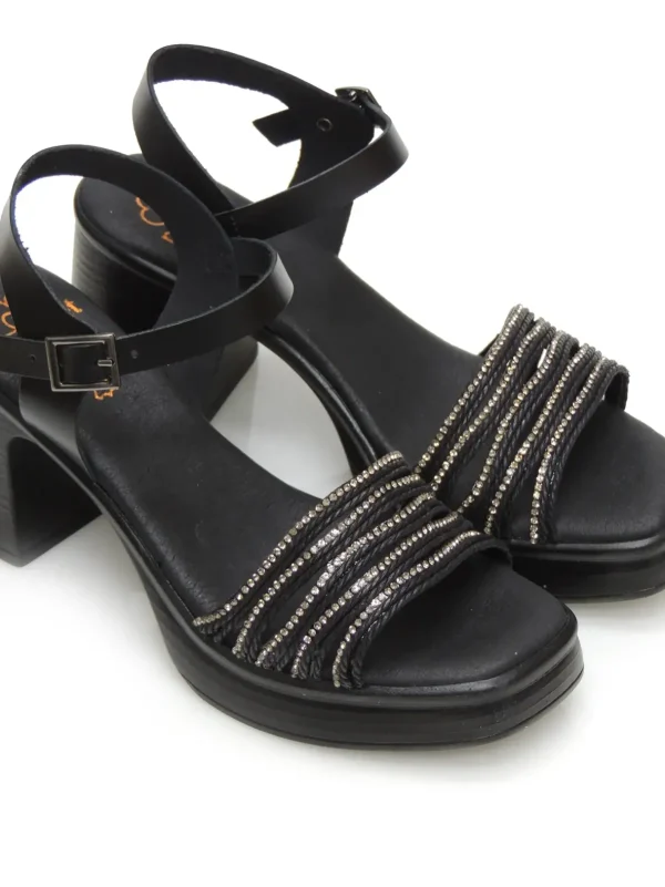 Hot SANDALIAS   3055 PIEL NEGRO Mujer Mujer