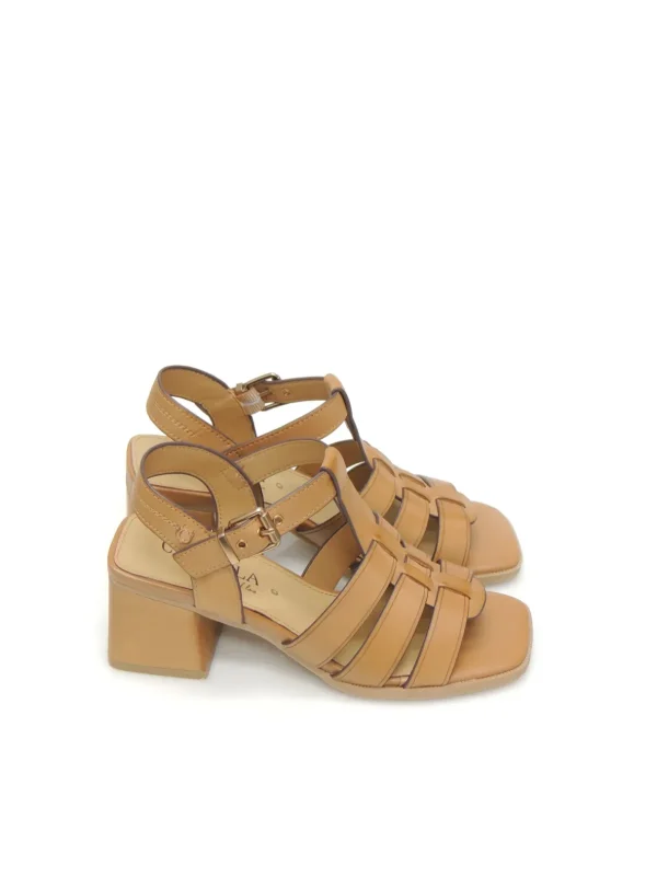 Online SANDALIAS ROMANAS 161601-01 PIEL CAMEL Mujer Mujer