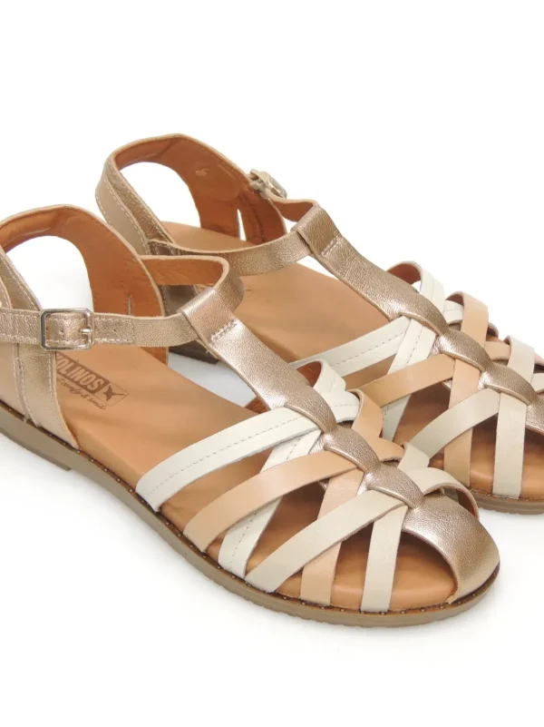 Discount SANDALIAS ROMANAS W8Q-0803CLC1 PIEL ORO Mujer Mujer