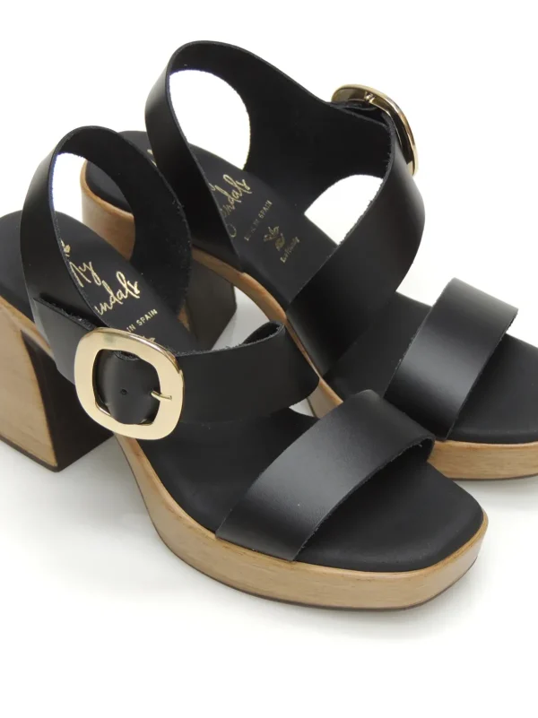 Clearance SANDALIAS   5395 PIEL NEGRO Mujer Mujer