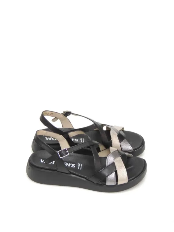 New SANDALIAS   C-6523 PIEL NEGRO Mujer Mujer