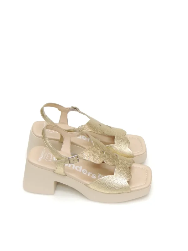 Hot SANDALIAS   D-1012 PIEL PLATINO Mujer Mujer