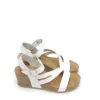 Fashion SANDALIAS   CADIZ-302 PIEL BLANCO Mujer Mujer