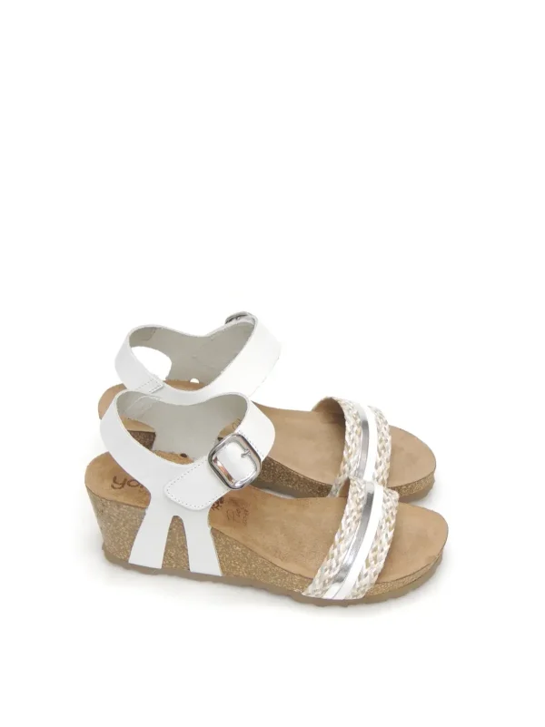 Hot SANDALIAS   CADIZ-306 PIEL BLANCO Mujer Mujer