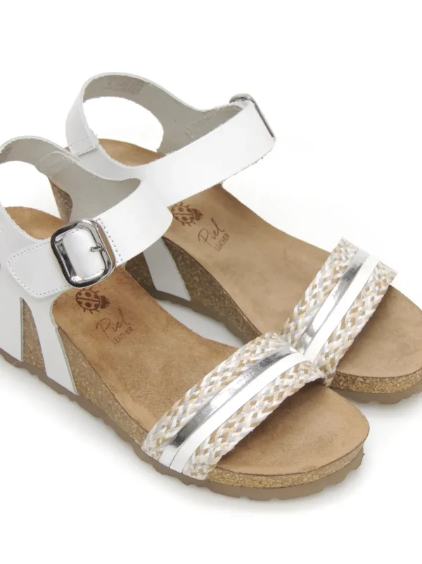 Hot SANDALIAS   CADIZ-306 PIEL BLANCO Mujer Mujer