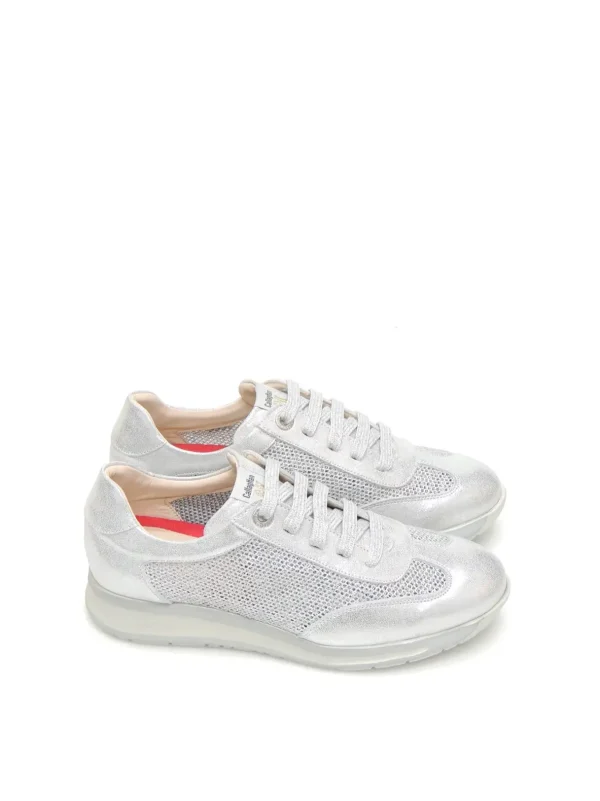 Fashion SNEAKERS   87110 PIEL PLATA Mujer Mujer