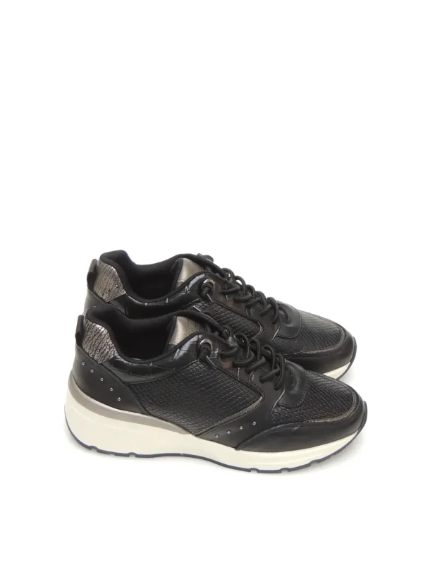 Online SNEAKERS   161824 PIEL NEGRO Mujer Sneakers