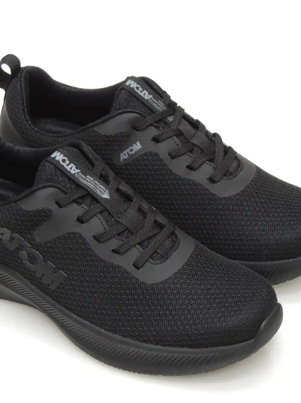 Outlet SNEAKERS   AT126 TEXTIL NEGRO Hombre Sneakers